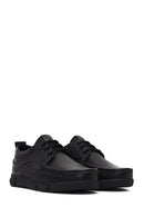 Men's Black Lace-Up Leather Casual Shoes | Derimod Men's Black Lace-Up Leather Casual Shoes | Derimod