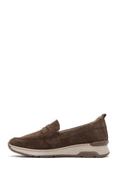 Women's Mink Suede Leather Loafer | Derimod Women's Mink Suede Leather Loafer | Derimod