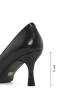 Women's Black Thin Heel Patent Leather Stiletto | Derimod Women's Black Thin Heel Patent Leather Stiletto | Derimod