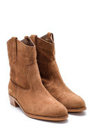 Women's Suede Cowboy Boots | Derimod Women's Suede Cowboy Boots | Derimod