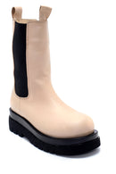 Women's Leather Thick Soled Boots | Derimod Women's Leather Thick Soled Boots | Derimod