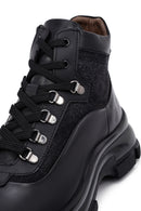 Men's Black Zippered Leather Boat | Derimod Men's Black Zippered Leather Boat | Derimod