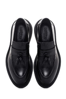 Erkek Siyah Deri Püsküllü Loafer | Derimod Erkek Siyah Deri Püsküllü Loafer | Derimod