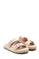 Women's Straw Sole Casual Slippers | Derimod Women's Straw Sole Casual Slippers | Derimod