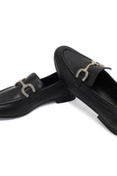 Kadın Siyah Tokalı Deri Loafer | Derimod Kadın Siyah Tokalı Deri Loafer | Derimod