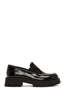Women's Black Patent Leather Masculine Loafer | Derimod Women's Black Patent Leather Masculine Loafer | Derimod