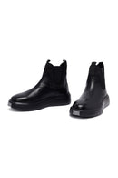 Men's Black Thick Sole Leather Chelsea Boots | Derimod Men's Black Thick Sole Leather Chelsea Boots | Derimod