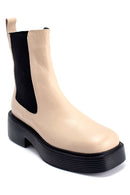 Women's Leather Thick Soled Chelsea Boots | Derimod Women's Leather Thick Soled Chelsea Boots | Derimod