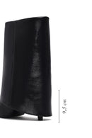 Woman Black Stiletto Heels Leather Boat | Derimod Woman Black Stiletto Heels Leather Boat | Derimod