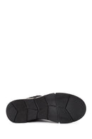 Women's Black Zippered Suede Leather Comfort Boots | Derimod Women's Black Zippered Suede Leather Comfort Boots | Derimod