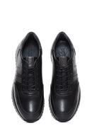 Erkek Siyah Deri Casual Sneaker | Derimod Erkek Siyah Deri Casual Sneaker | Derimod