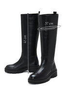 Women's Black Leather Boots | Derimod Women's Black Leather Boots | Derimod