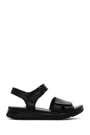 Kadın Siyah Deri Comfort Sandalet | Derimod Kadın Siyah Deri Comfort Sandalet | Derimod