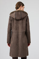 Fiorentini Women Brown Reversible Hooded Teddy Coat | Derimod Fiorentini Women Brown Reversible Hooded Teddy Coat | Derimod