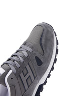 Hammer Jack Men's Gray Leather Sneaker | Derimod Hammer Jack Men's Gray Leather Sneaker | Derimod