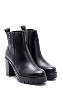 Women's Leather Platform Heeled Boots | Derimod Women's Leather Platform Heeled Boots | Derimod