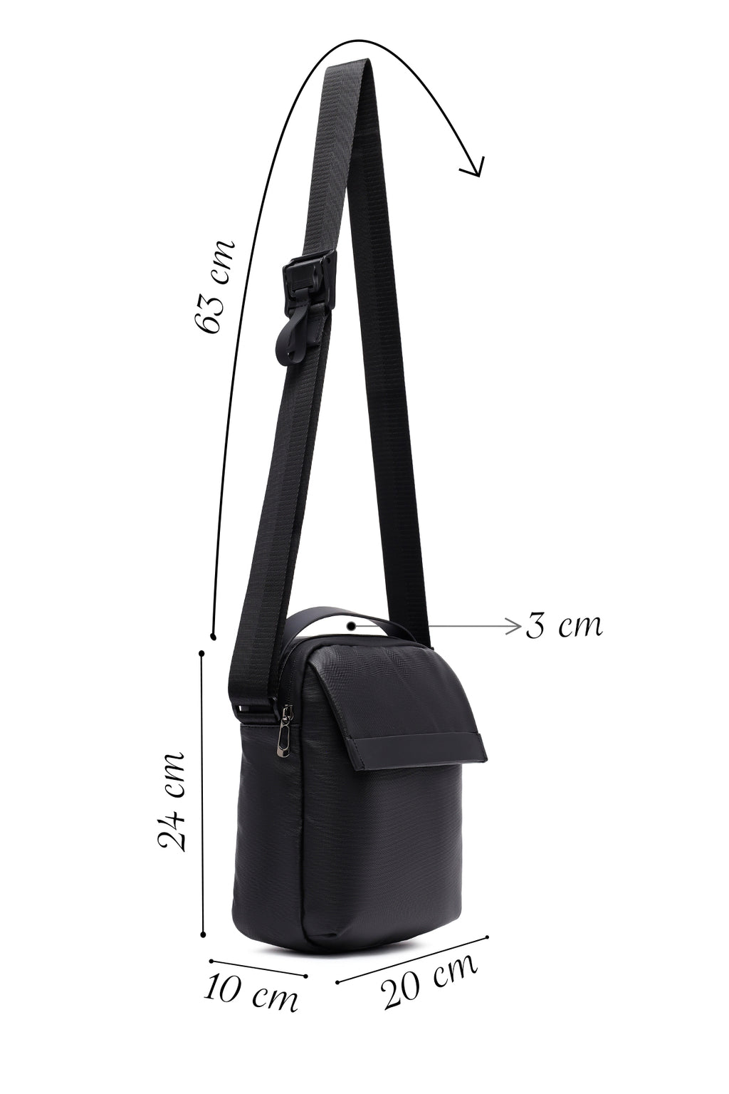 D-Pack Erkek Siyah Çapraz Çanta