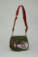 Green Fabric Women's Crossbody Bag | Derimod Green Fabric Women's Crossbody Bag | Derimod