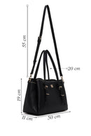 Woman Black Long-Strap Shoulder Bag | Derimod Woman Black Long-Strap Shoulder Bag | Derimod