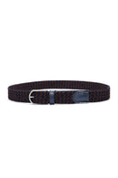 Men's Navy Blue Fabric Belt | Derimod Men's Navy Blue Fabric Belt | Derimod