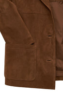 Jill Women's Brown Short Leather Jacket | Derimod Jill Women's Brown Short Leather Jacket | Derimod