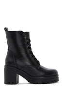Women's Black Thick Heeled Boots | Derimod Women's Black Thick Heeled Boots | Derimod