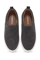 Erkek Gri Nubuk Deri Loafer | Derimod Erkek Gri Nubuk Deri Loafer | Derimod