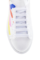 Kadın Deri Renkli Şeritli Sneaker | Derimod Kadın Deri Renkli Şeritli Sneaker | Derimod