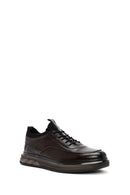 Men's Brown Lace-Up Leather Casual Sneaker | Derimod Men's Brown Lace-Up Leather Casual Sneaker | Derimod