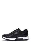 Erkek Siyah Deri Kalun Tabanlı Sneaker | Derimod Erkek Siyah Deri Kalun Tabanlı Sneaker | Derimod