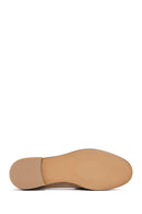 Kadın Bej Süet Deri Maskülen Loafer | Derimod Kadın Bej Süet Deri Maskülen Loafer | Derimod