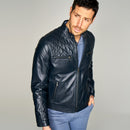 Adrian Men's Leather Jacket | Derimod Adrian Men's Leather Jacket | Derimod