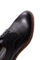 Men's Black Leather Printed Casual Shoes | Derimod Men's Black Leather Printed Casual Shoes | Derimod