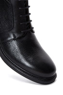 Men's Black Leather Zippered Casual Boots | Derimod Men's Black Leather Zippered Casual Boots | Derimod
