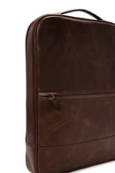 Men's Brown Leather Backpack | Derimod Men's Brown Leather Backpack | Derimod