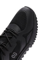 Derimod Zero Men's Black Lace Up Fabric Sneaker | Derimod Derimod Zero Men's Black Lace Up Fabric Sneaker | Derimod