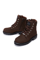 Harley Davidson Men's Dark Brown Nogales Nubuck Leather Boots | Derimod Harley Davidson Men's Dark Brown Nogales Nubuck Leather Boots | Derimod