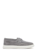 Men's Gray Lace-up Suede Leather Casual Shoes | Derimod Men's Gray Lace-up Suede Leather Casual Shoes | Derimod