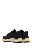Men's Black Lace-Up Thick-Soled Nubuk Leather Casual Sneaker | Derimod Men's Black Lace-Up Thick-Soled Nubuk Leather Casual Sneaker | Derimod