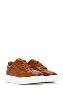 Men's Tan Thick Sole Lace Up Leather Sneaker | Derimod Men's Tan Thick Sole Lace Up Leather Sneaker | Derimod