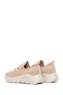 Women's Powder Fabric Sneaker | Derimod Women's Powder Fabric Sneaker | Derimod
