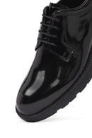 Men's Black Lace-Up Thick-Soled Leather Casual Shoe | Derimod Men's Black Lace-Up Thick-Soled Leather Casual Shoe | Derimod