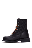 Harley Davidson Kadın Siyah New Worker Deri Postal Bot | Derimod Harley Davidson Kadın Siyah New Worker Deri Postal Bot | Derimod