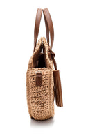 Women's Straw Shoulder Bag | Derimod Women's Straw Shoulder Bag | Derimod