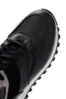 Women's Black Thick Soled Leather Sneaker | Derimod Women's Black Thick Soled Leather Sneaker | Derimod