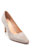 Women's Suede Leather Heeled Shoes | Derimod Women's Suede Leather Heeled Shoes | Derimod
