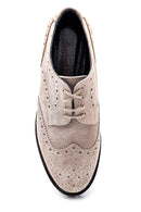 Women's Suede Leather Oxford Shoes | Derimod Women's Suede Leather Oxford Shoes | Derimod