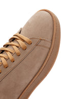 Erkek Bej Nubuk Deri Sneaker | Derimod Erkek Bej Nubuk Deri Sneaker | Derimod
