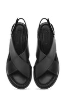 Women's Black Strappy Leather Sandals | Derimod Women's Black Strappy Leather Sandals | Derimod