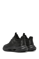 Erkek Siyah Kalın Tabanlı Bağcıklı Kumaş Sneaker | Derimod Erkek Siyah Kalın Tabanlı Bağcıklı Kumaş Sneaker | Derimod